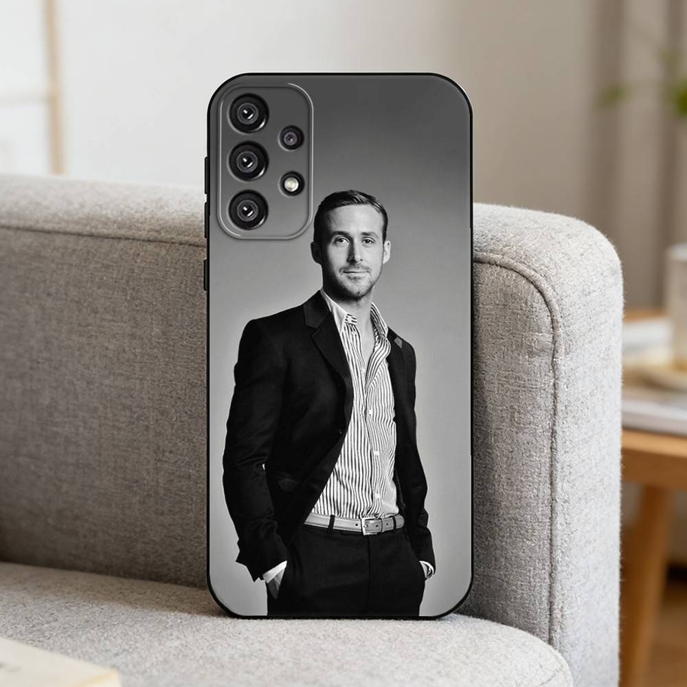Famous Actor R-Ryan Gosling Phone Case For Samsung S25,S24,S21,S22,S23,S30,Ultra,S20,Plus,Fe,Note,10,9,5G Black Cover