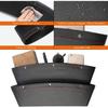 Coolrunner 2 Set Car Seat Gap Organizer, Car Seat Gap Filler, PU Full Leather Car Seat Crevice Storage Box Universal Fit In Between Car Seat Catcher
