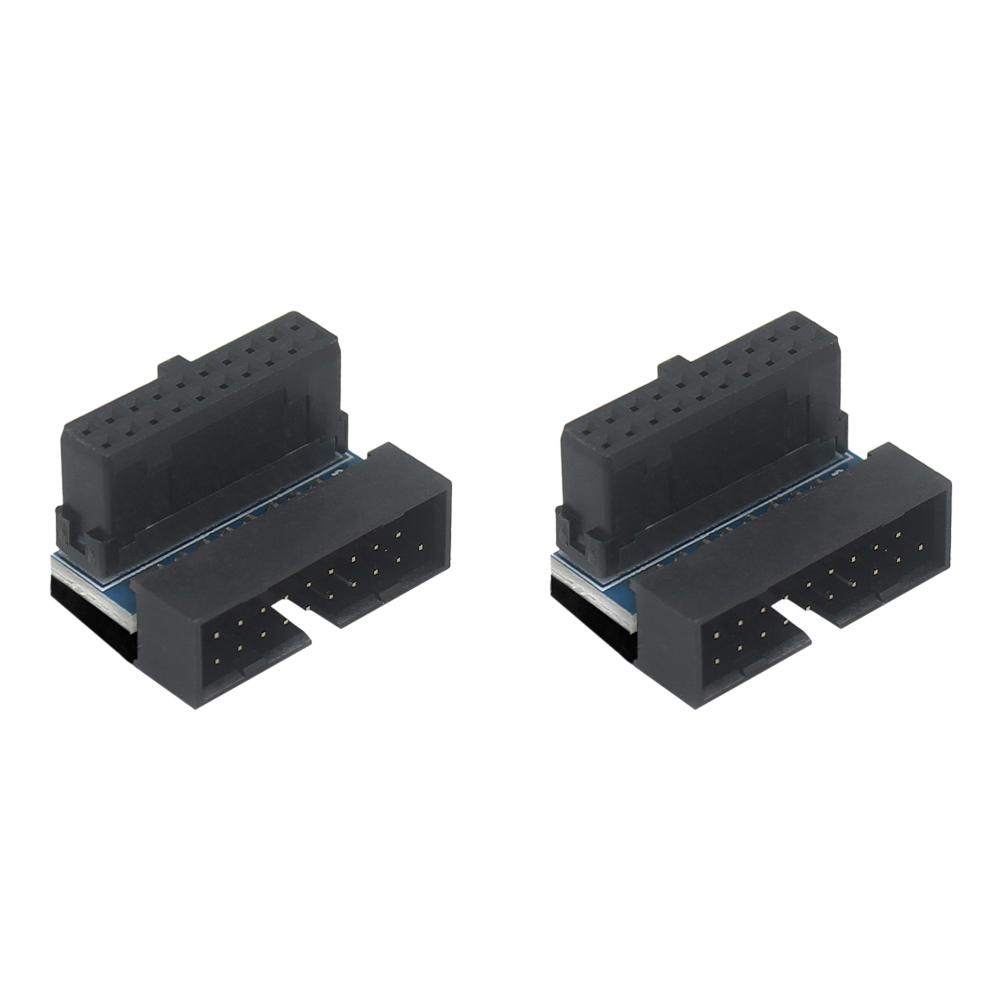 USB 3.0 19pin 20pin Male To Female Extension Adapter Angled 90 Degree for Motherboard Mainboard Connector Socket