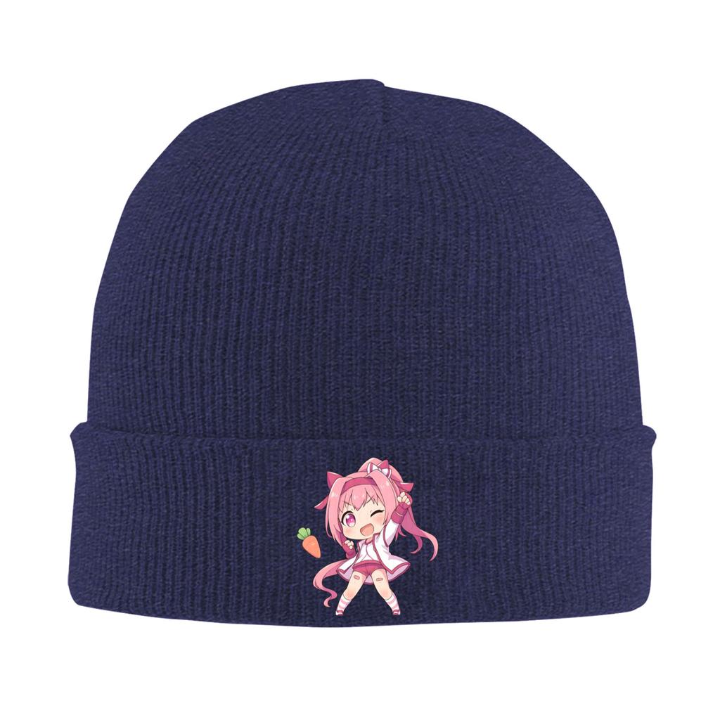 Haru Urara Chibi Knitted Hat  Beanie Hats Kpop Elastic Adult Unisex Bonnet Hats Autumn Custom Retro Caps Gift Idea