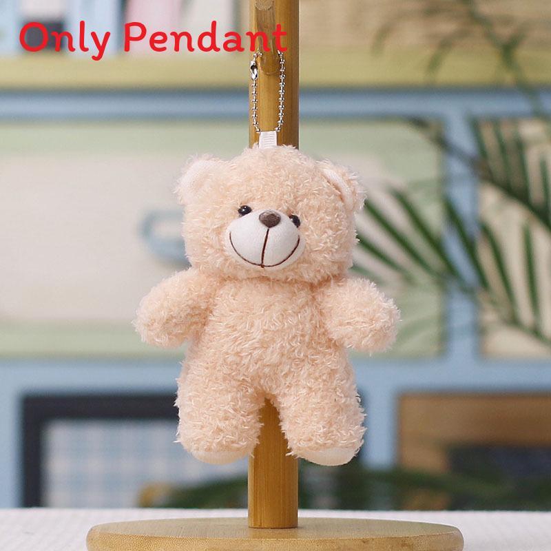 Plush Bear Keychain With Pp Cotton Filling For Bag Decoration And Gift Idea
