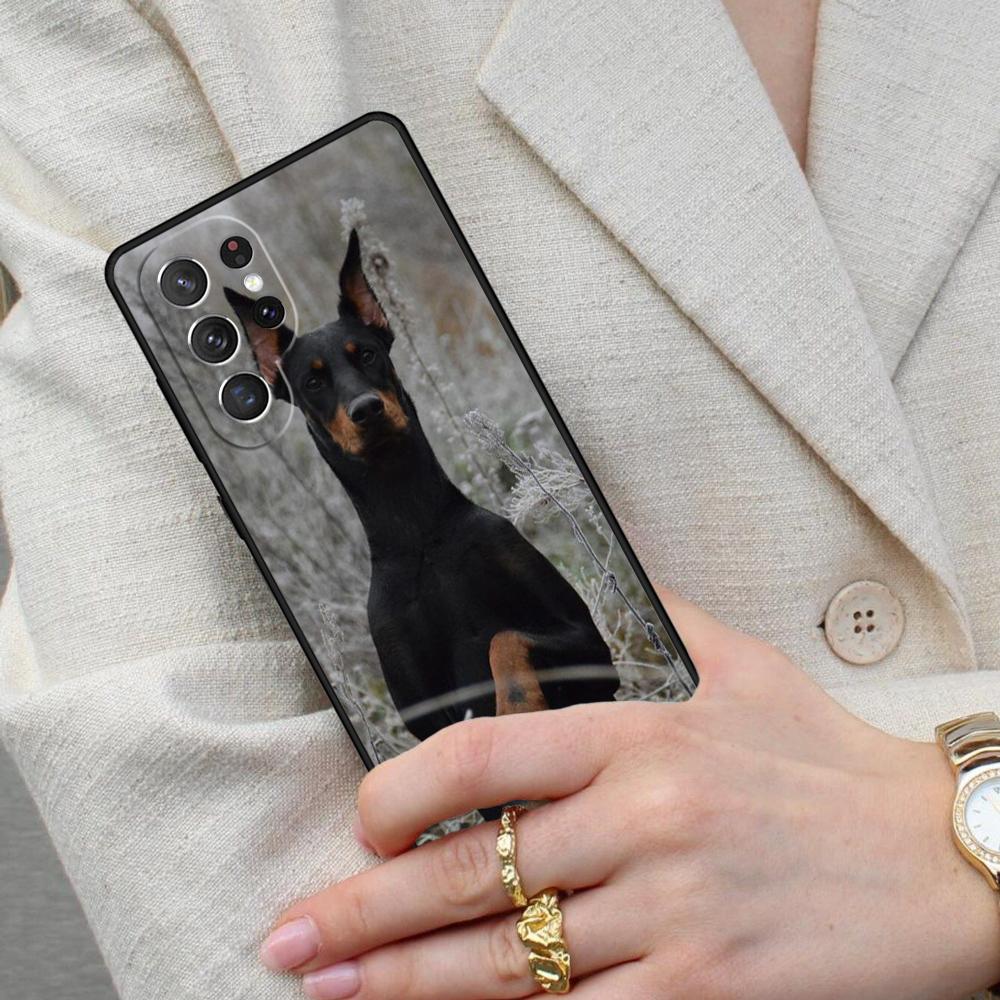 Doberman Dog Cell Phone Case for Samsung Galaxy S26 Ultra S25 S24 S23 S22 S21 S20 Note10 Cover