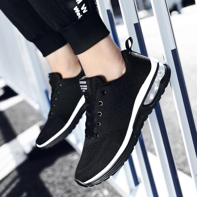Men's Running Shoes Plus Size 47 Breathable Man Sports Sneakers Lace Up Comfort Casual Walking Shoes Athletic Training Footwear