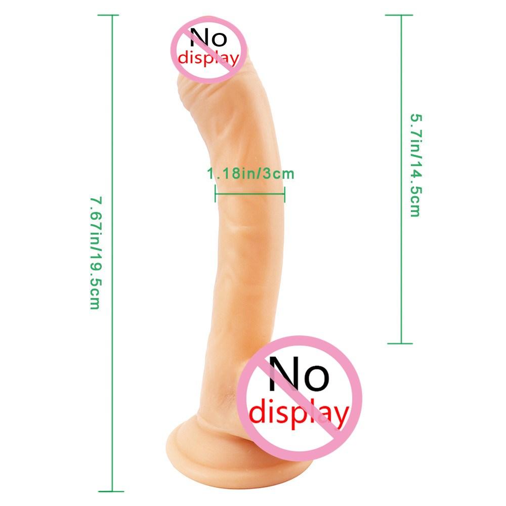 Super Soft Lesbian Strapon Big Dildo Realistic Small Fake Penis Dick Anal Plug Adult Sex Toys