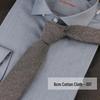 Plaid Retro Casual & Business Formal Coffee Cotton Tie