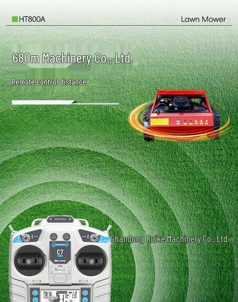 Gas-Powered All-Terrain Remote Control Mower & Mulcher for Orchard and Slope Maintenance