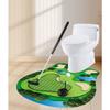 1SET Toilet Golf Scene Leisure Entertainment Sports Toys Toilet Mini Set
