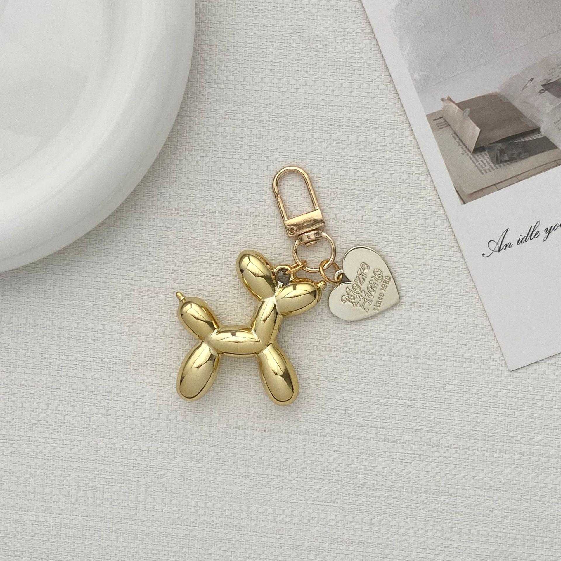 

Стильный брелок-шар в форме сердца в виде собаки, подвеска для сумки - DIY подвеска для личности