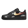 Nike Air Force 1 Slip Resistant Cushioning Breathable Low top Skateboard Shoes Unisex Black White FZ0627-010(Team366-)