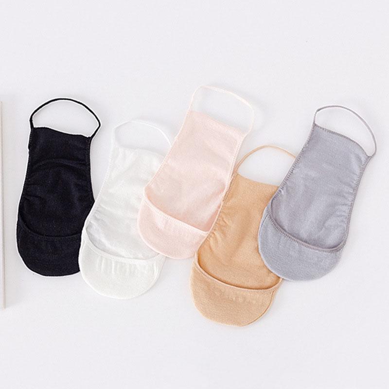 Half-length Suspender Stockings Anti-slip High-heel Socks Low-cut Women's Socks Front-foot Flat Cotton Socks