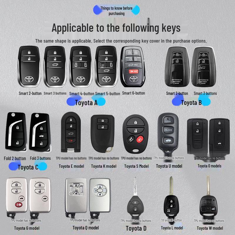 Toyota Sienna Key Cover: Special Shell Buckle for Sienna and Granvia