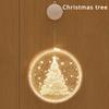 16cm 3d Led Suction Cup Light Santa Snowman Christmas Light Led String Christmas Tree Ambient Light Window Decoration