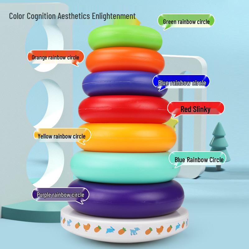 

Оригинальная радужная пирамидка: Красочная развивающая игрушка для малышей