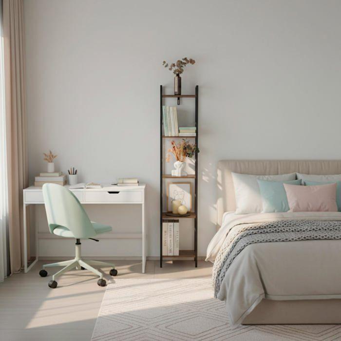 Steel and Wood Storage Shelf - AKTIVE - 5 Shelves - 30x24x144 Cm - Easy Assembly - Sturdy - Durable