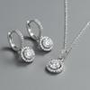 Maison De She Moissanite Set Earrings Necklace Shine Drop