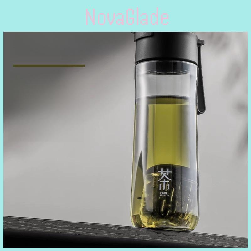 Magnetic Tritan Drink Bottle With Tea Divider For Home Office And Car Travel