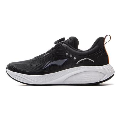 Li Ning Dětské Běžecké Boty Pohodlné Tlumení Nárazů Nízký Svršek Dětské Tenisky Černé YKFV060-3