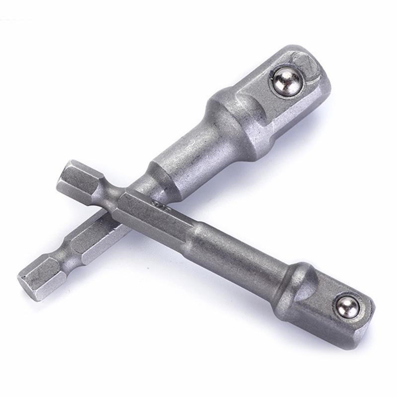 3Pcs Drill Socket Adapter Extension Set Small 1/4" 3/8" 1/2" Wind Batch Socket Adapt Your Power Drill to High Torque