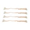 4pcs Face Lift Bands with Clip Women Adjustable Elastic Face Lifting Strap Patch for Hair White