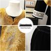 Elegant Spring Suit: New Chinese Style Vest & Gold Velvet Three-Piece for Middle-Aged and Elderly