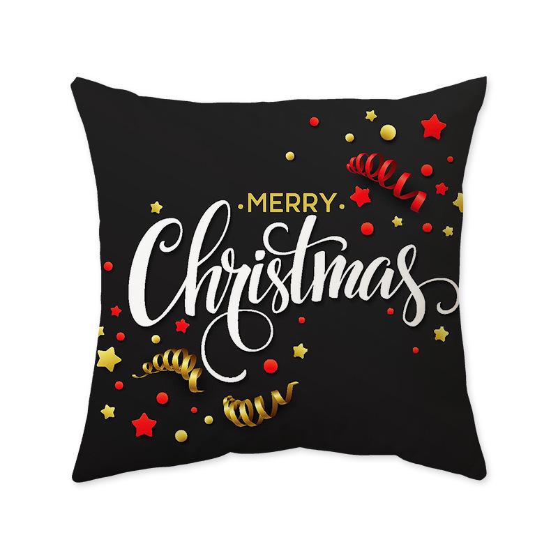 Cross-Border Christmas Festival Printed Cushion Cover for Sofa, Bedside, or Living Room