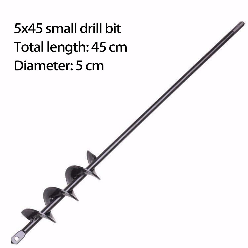 Spiral Rod Hand Drill for Planting Seeds, Flowers, Vegetables, In Greenhouse with Electric Drill and Flashlight