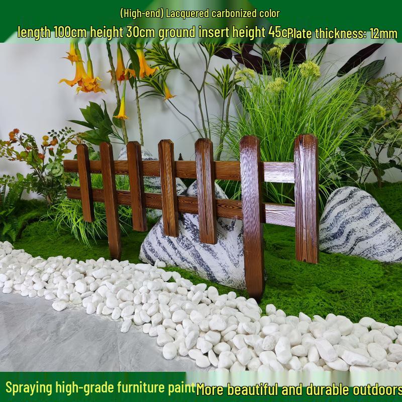 Outdoor Garden Decorative Wooden Picket Fence for Yard and Flower Beds