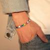 LGBTQ Cuff Bangle Bracelets Stainless Steel Rainbow Lovers Bracelets for Unisex