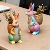 Creative Silicone Easter Bunny Mold DIY 3D Baking Mold Craft Mold Rabbit Candle Mold for Plaster Aromatherapy