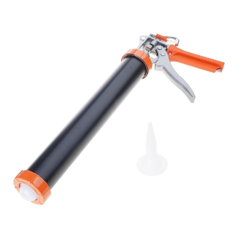 High Efficiency Caulk Guns Aluminum Tube Caulking Tool with Nozzle for Gluing Tasks Glass Adhesive, Various Applications