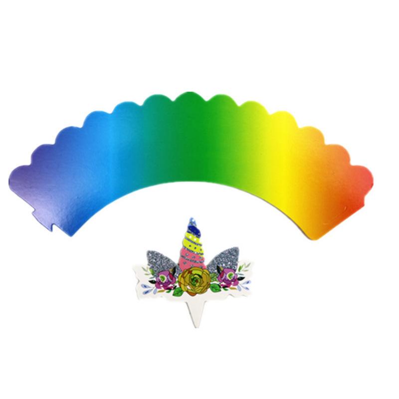 Unicorn Birthday Glitter Bunting - Colorful Happy Birthday Hot Stamping Banner