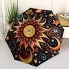 1pc Celestial Mandala Design Umbrella with Plastic Handle,Suitable for All Seasons Home Travel Outdoor UmbrellaB1606