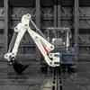 1/50 Simulation Scale Alloy Engineering Vehicle Model Two-way Forklift Excavator Simulation Rich In Details, Finely Crafted