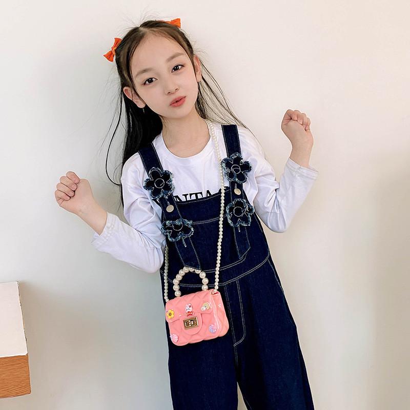 Stylish Mini Shoulder Bag For Girls With Cute Pearl Design And Versatile Colors