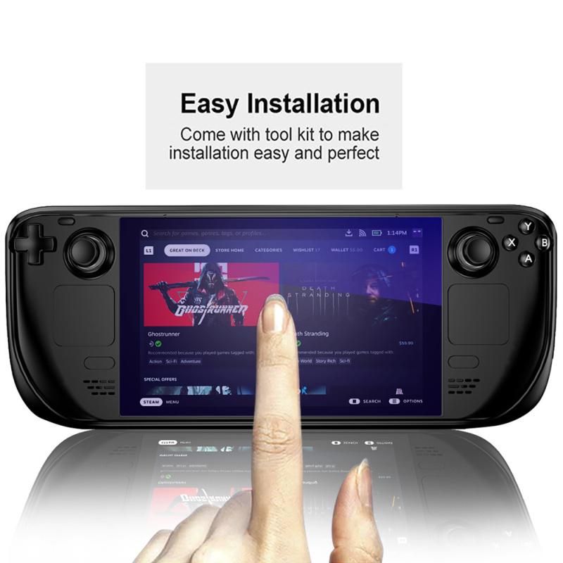 2pcs Screen Protector Film Explosion-proof Anti-scratch Hd Tempered Glass Compatible For Steam Deck