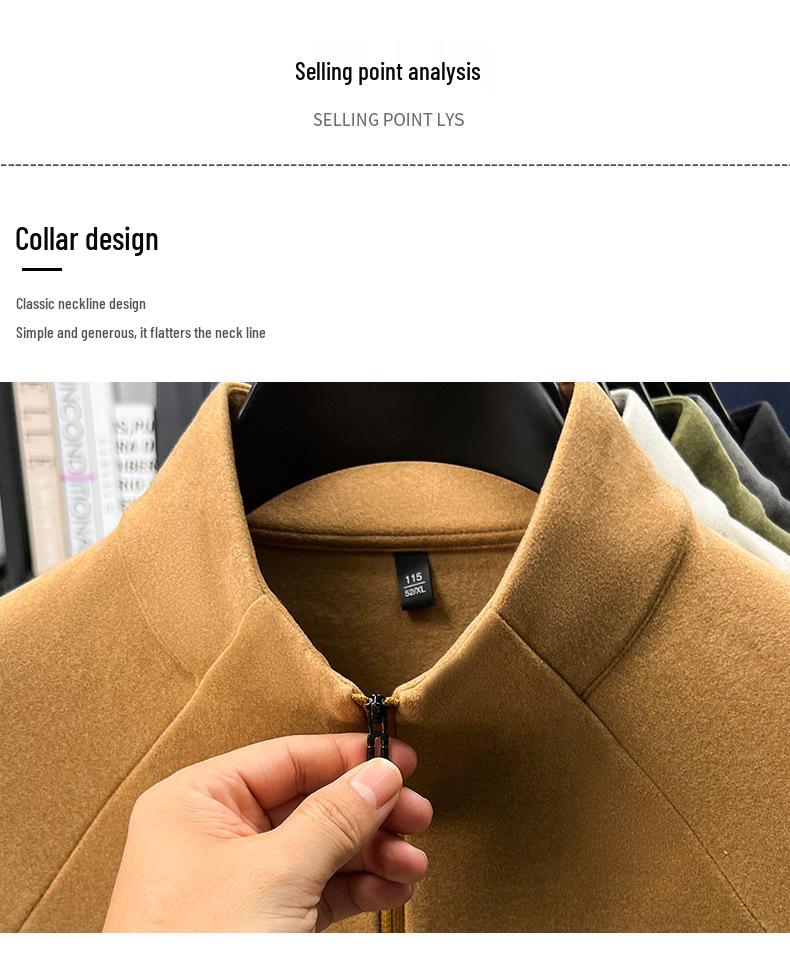 Men's Thermal Fleece Half-Zip Long-Sleeve Hoodie