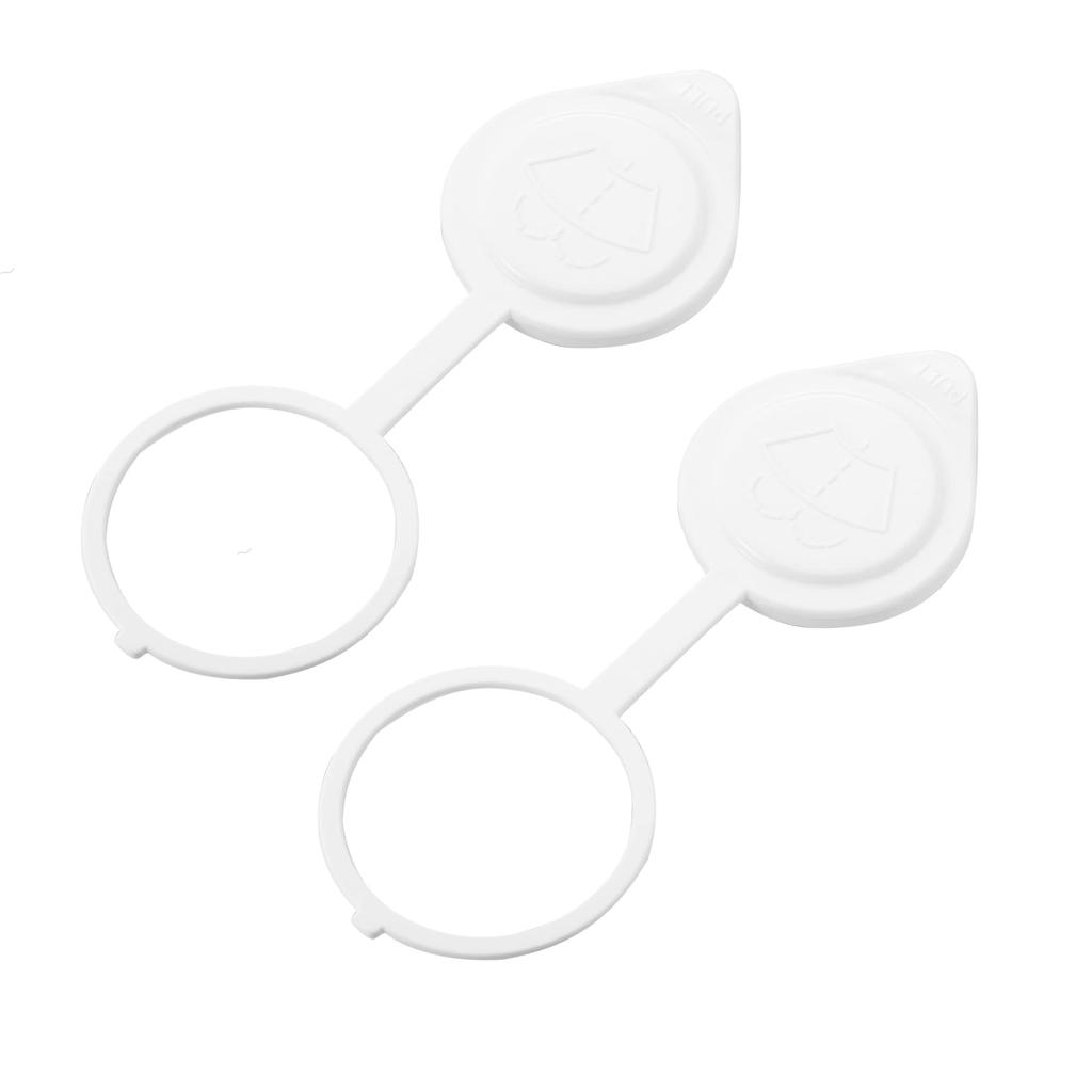 X AUTOHAUX Windshield Wiper Washer Fluid Reservoir Tank Bottle Cap Cover MR597536 White Fits