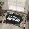 Green Day Design Crystal Velvet Carpet Cozy Non?Slip Printed Rug For Bedroom Living Room Entrance