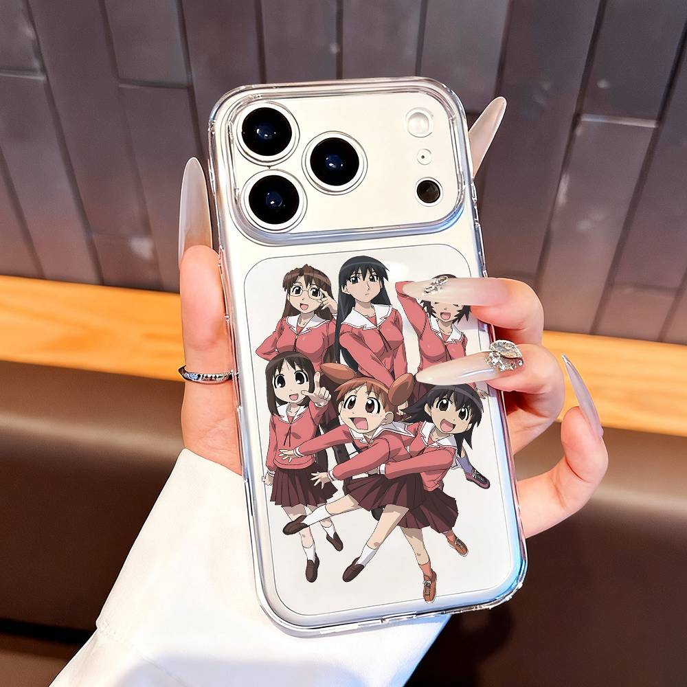 KASUGA AYUMU Azumanga Daioh Phone Case For iPhone 7,17,16,15,14,13,12,11 Pro,Max,Plus,XR,Mini,E Clear Full-coverage Soft Cover