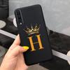For Samsung Galaxy A50 A50S A30S Case Silicone Letters Crown Back Cover Phone Cases For Samsung A50 A 50 30 S A307F A507F Fundas