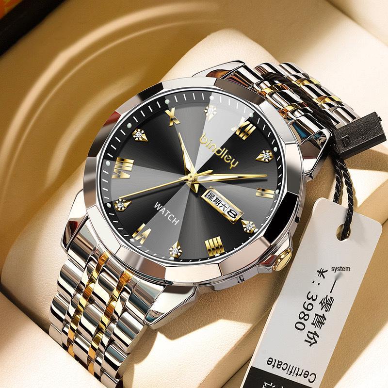 Swiss Luxury Waterproof Luminous Men's Quartz Wristwatch