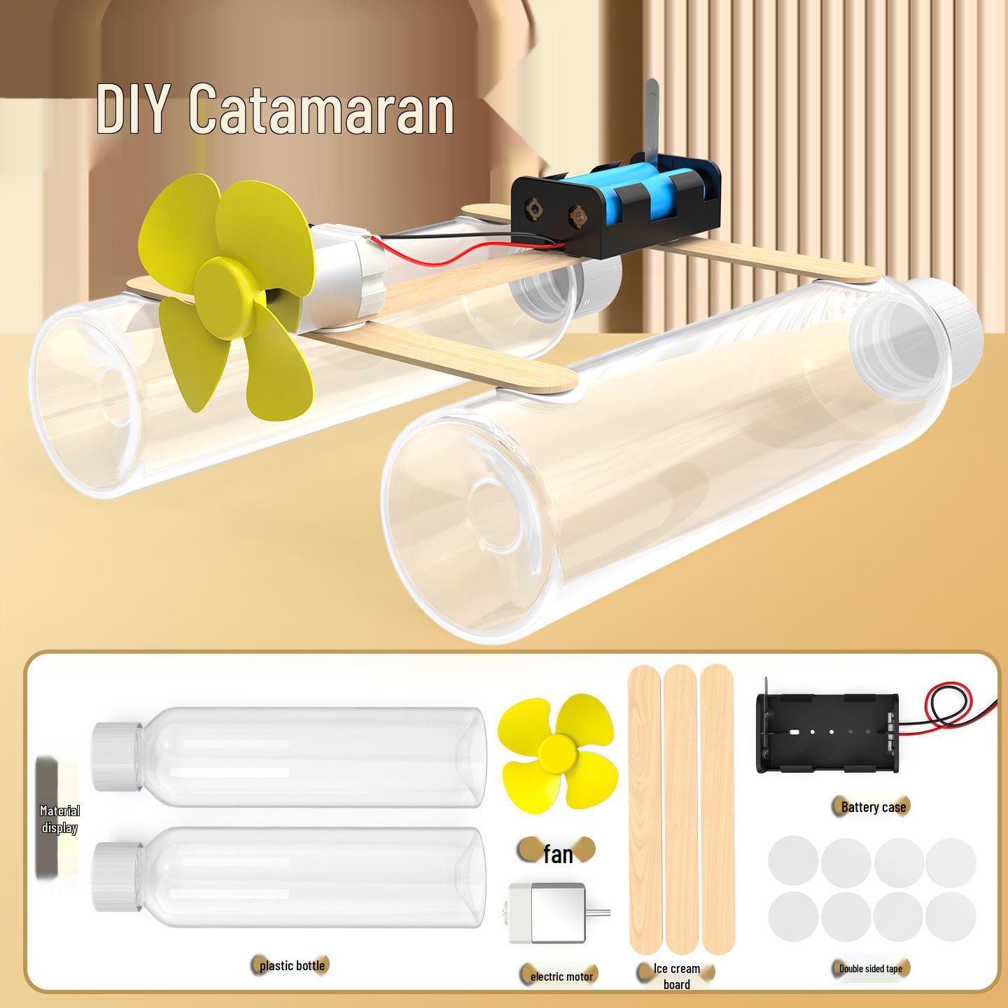 Научный DIY-набор катамарана для 5 класса: Аэродинамика и эксперименты с лодками для детей