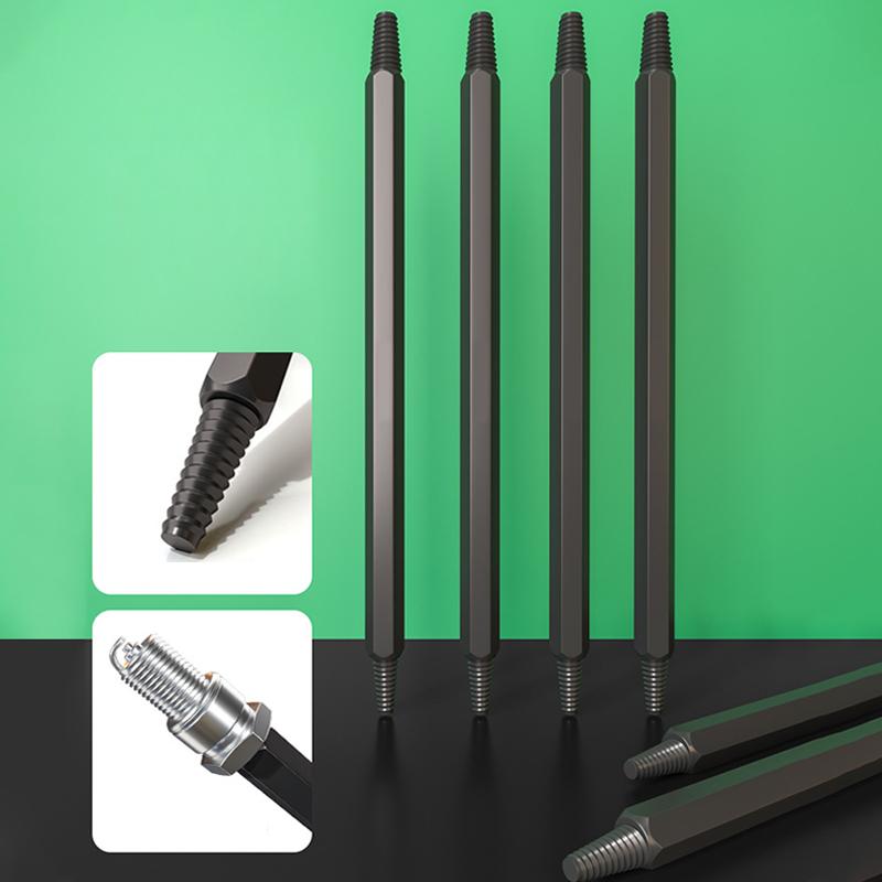 Reverse Thread Screw Extractor And Broken Spark Plug Remover Tool Inverted Cone Hexagon Easy Removal Car Repair Tool