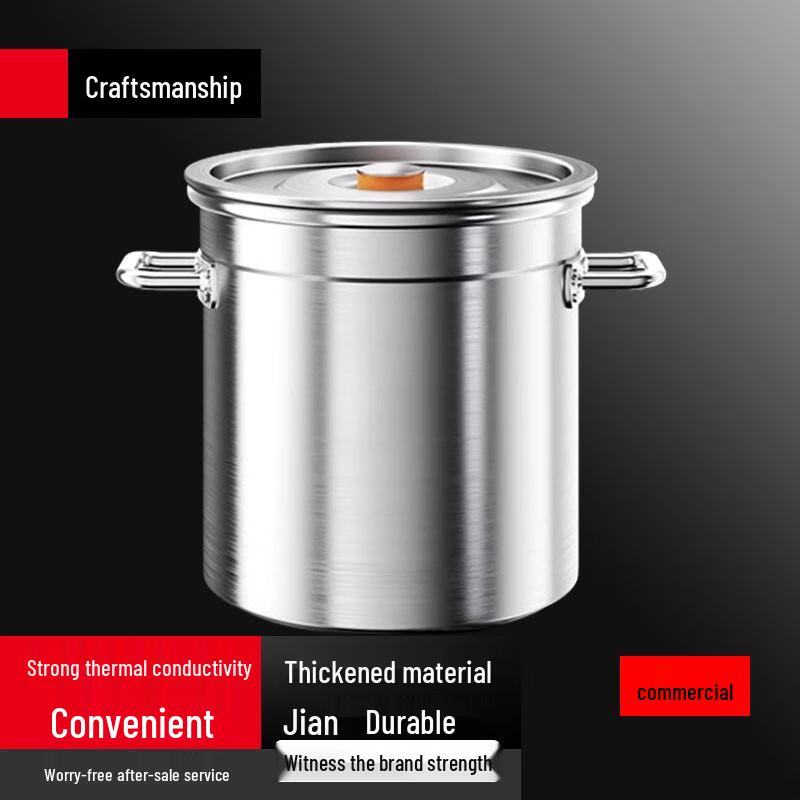 Sule 304 Stainless Steel Commercial Soup & Stew Pot with Lid