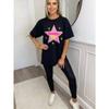 Oversized T Shirt Black Dreams Star Graphic Print For Casual Wear And Street Style