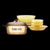 VISIONS Corning Crystal Supreme Heat-Resistant Glass Cookware Set