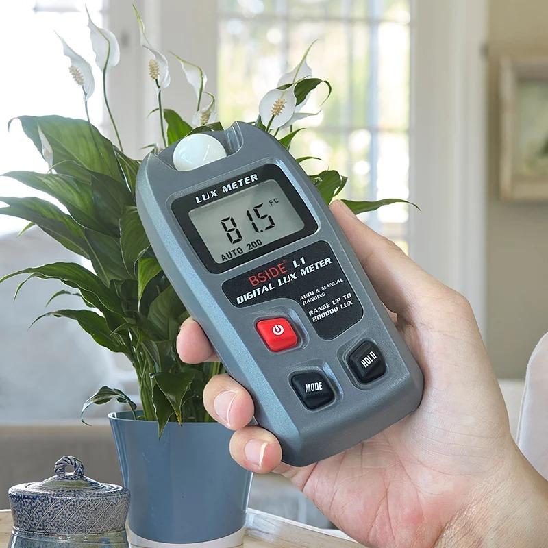 Digital Lux Meter LCD Pocket Light Meter Handheld Lux/FC 0~200,000lux Measure Tester Sensor Photometer Luxmeter Illuminometer L1