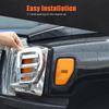 For 2005 2006 2007-2009 Hummer H3 Side Turn Signal Protective Grille Turn Signal Protective Cover Car Accessories Bright Light
