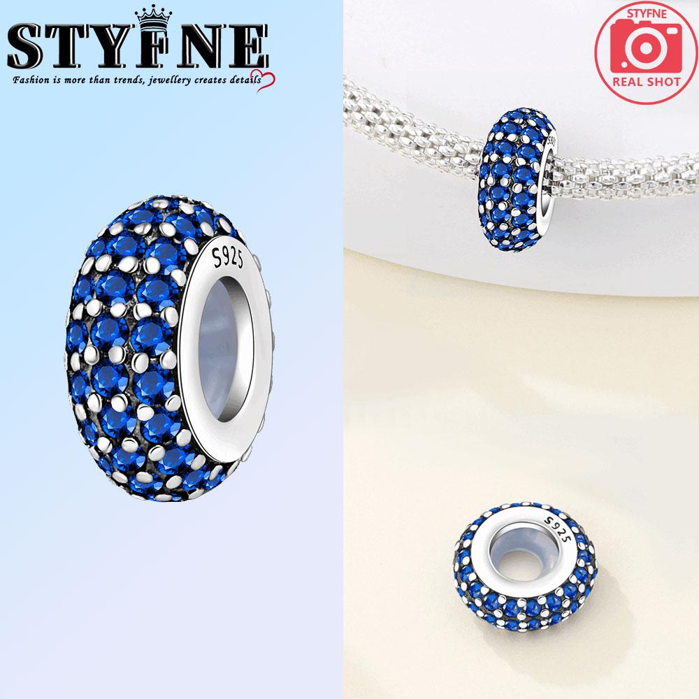 Copper Golden Hollowed-Inlaid Stone Stars And Moon Charms Beads Pendant For Original Bracelet Woman Girl Jewelry