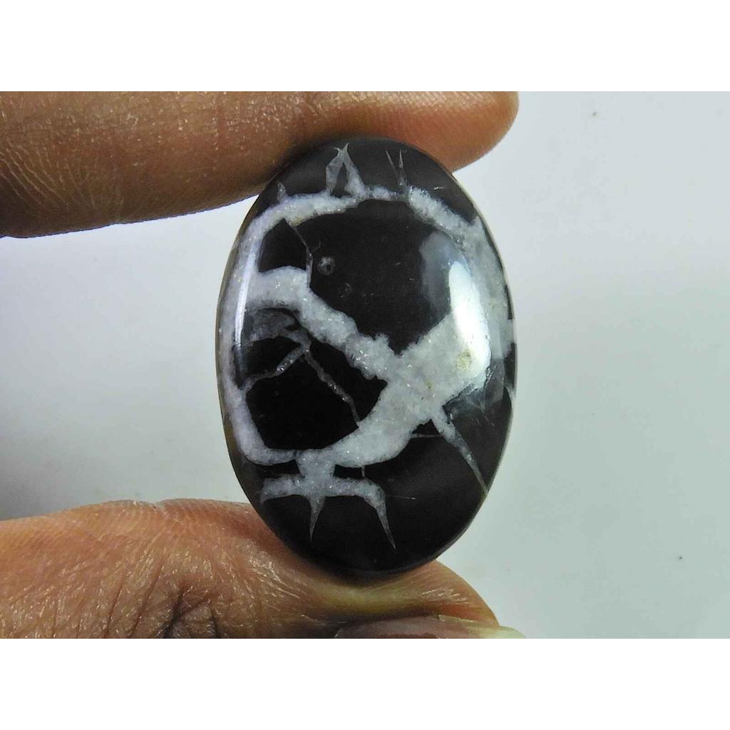 45Cts Natural Septarian Gronate Oval Crystal Cabochon Loose Gemstone 23X29MM SK-2339